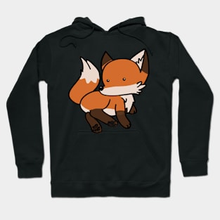 Cute Red Fox Chibi Hoodie